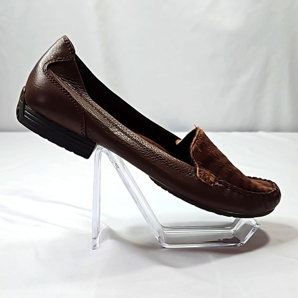 Baretraps Adana Womens Brown Leather Loafers Size 8.5 - Picture 1 of 8